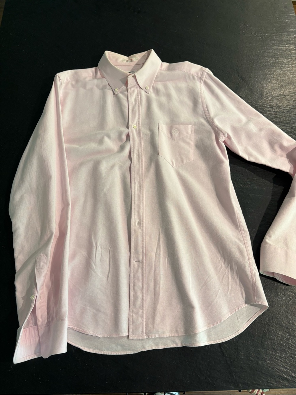 Men's Gant Classic Button-Down Shirt - Light Pink